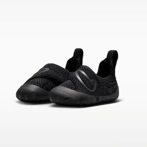 Nike Swoosh 1 - Black Baby Slip-On Shoes